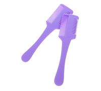 Beaupretty 2 Pièces Peigne à Cheveux Effileur de Outil de Coupe à Double Tranchant pour Coiffer et Cheveux Design et Portable pour Usage Domestique ou Voyage