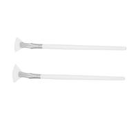 Beaupretty 2 Pièces Pinceaux pour Yeux de Brosses à Paupières Blanches pour Naturel et Outil pour Ombres à Paupières et Plus