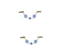 Beaupretty 2 Pièces Pinces à Chandail Pour Cardigans Pinces à Vêtements Clips De Chemise Clips De Serrage Pour Le De La Robe Agrafe De Robe Clip De Cardigan Strass Blue