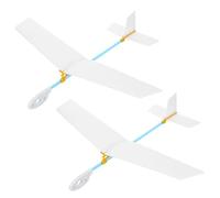 Beaupretty 2 Pièces Planeur DIY pour Activités Familiales Jeu Educatif Stem pour Développer Coordination Main Oeil et Pensée Décoration Intérieure et Extérieure