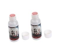 Beaupretty 2 Pièces Plasma D'halloween Accessoires D'halloween Femmes Faux Réaliste Faux Épais Faux Pour Les Enfants Faux Spray Gel Faux Jet De Sang Faux Sang Rouge Plastique