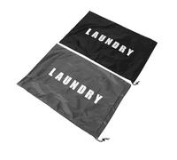 Beaupretty 2 Pièces Poche à Linge Avec Cordon De Serrage Lot De Grands Pochons De Rangement Pour Vêtements Pour Camping Et Maison Robuste Et Anti-déchirure