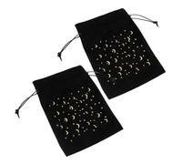 Beaupretty 2 Pièces Pochette Velours Pour Cartes De Tarot Trousse De Rangement Pour Cartes De Tarot Pochette à Bijoux Pour Petits Objets