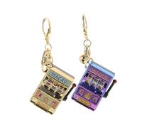 Beaupretty 2 pièces Porte Clés Mini Machine à Sous Fruit Machine Compact et pour Décorations Danniversaire et Fêtes Thème Las Vegas Idée Cadeau Amusante pour Femmes et Filles