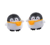 Beaupretty 2 Pièces Portefeuille de pièces de Monnaie Pochette Mignonne Portefeuille en espèces cale Dessin animé Sacs Petit Porte-Monnaie Petit Porte Monnaie Peluche Black