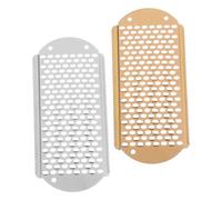 Beaupretty 2 Pièces Râpe à Pied Acier Inoxydable Lot de Fichiers pour Pédicure Éliminateur de Peau Morte avec Rugueux et Fin Outil Ergonomique et Pratique pour Soins