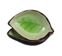 Beaupretty 2 pièces Repose-cuillère Céramique Verte Support Solide pour Ustensiles Décor Champêtre Moderne pour Comptoir Cuisine