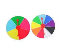 Beaupretty 2 pièces Roue de Loterie Tournante Compacte pour Fête Jeu Soirée Portable Accessoire et Léger Roue Prix DIY pour Carnaval et Animation