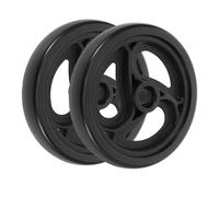 Beaupretty 2 pièces Roues de Rechange pour Chariot Courses Roulettes Durables pour Caddie Accessoires Wagon Installation Facile Lot