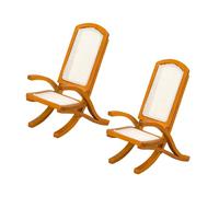 Beaupretty 2 Pièces Scale Wooden Mini Simulation Furniture for Toy House Living Craft Projects