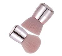 Beaupretty 2 Pièces Stuc Tête De Champignon Palette De Maquillage Pinceau De Maquillage à Double Tête Bouffée De Maquillage Pinceau De Maquillage Pour Le Corps Fond De Teint Plastique Rose