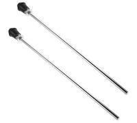 Beaupretty 2 Pièces Support de Pied de Tambour de Sol, Support Double en Alliage D'aluminium, Argenté, Installation Facile, Compact et Léger, pour Floor Drum et Snare Drum, pour Performances
