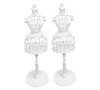 Beaupretty 2 pièces Support Mini Mannequin pour Vêtements de Poupée Accessoire de pour Robes et Bijoux