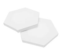 Beaupretty 2 Pièces Tableau à Peinture Créatif Hexagonal 20 Cm, Panneau de Peinture à L’huile en Toile de Coton, Cadre Décoratif Acrylique pour Entrée, Fourniture Artistique pour Étudiants