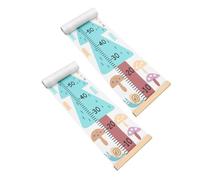 Beaupretty 2 Pièces Toise Murale Garçon Fille Verte avec Règle de Installation Murale Facile Décoration Photo Artistique pour Chambre et Polyvalente pour Hauteur Garçon Fille