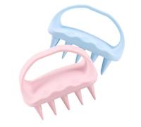 Beaupretty 2 Pièces Un De Chaque Rose) Brosses Gommage Visage Exfoliant Éponge Scrubber Fouetter Gommage Du Cuir Chevelu Grattoir Démêlant Shampooing Masser De Silice