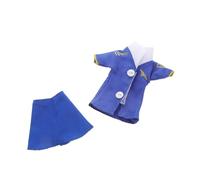 Beaupretty 2 pièces Vêtements Poupée Uniforme Hôtesse Tenue Jupe Élégante Accessoires Mode pour Jeu Habillage Garçon Fille