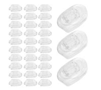 Beaupretty 20 Paires plaquette nasale en silicone enfichable Coussinets nasaux en silicone plaquettes de nez pour lunettes Transparent