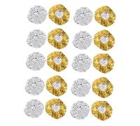 Beaupretty 20 pièces Bonnets Aluminium pour Soin Capillaire Chauffant Bonnet Élastique Réutilisable pour Profond Coloration et Coiffage Adaptée