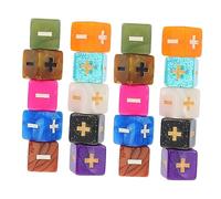 Beaupretty 20 pièces Dés de Calcul Éducatifs Outils de Mathématiques avec Plus pour Garçon Fille Jeu de Société pour Développer Intérêt Mathématiques Couleur Aléatoire Couleur Aléatoire