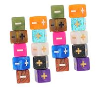 Beaupretty 20 pièces Dés de Calcul Mathématique Acrylique pour Garçon Fille Jeu Éducatif Classe Maison Accessoires Denseignement Couleur Aléatoire Couleur Aléatoire