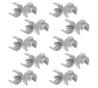 Beaupretty 20 Pièces Fixations C pour Béquilles et Cannes Goupilles Verrouillage Rapide Accessoires de Remplacement pour Support de Déambulateur et Stabilisation Anti-dérapante