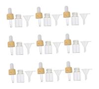 Beaupretty 20 pièces Flacons Vides avec Pipette et Entonnoirs pour Voyage Contenants Dhuile Aromatique Transparente et Portable