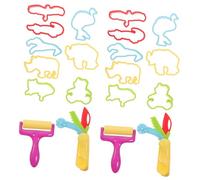 Beaupretty 20 pièces Kit de Moules DIY pour Garçon Fille Moules Cartoon pour Pâte à Modeler et Biscuit Outils Créatifs Plastique pour Modelage et Pâtisserie Couleur Couleur Aléatoire