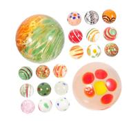 Beaupretty 20 Pièces Lot de Billes Verre Solides Multicolores pour Jeux Garçon Fille Décoration Printemps Aquarium et Arrangements Floraux Perles Sûres et Durables