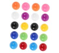 Beaupretty 20 pièces Lot de Petites Boules Plastique Colorées pour Garçon Fille Billes Miniatures Solides pour Jeux et Enseignement Mathématique Polyvalent Accessoires de Remplacement pour