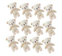 Beaupretty 20 Pièces Mini Bear Figurines Soft Tiny Stuffed Bears for DIY Keychain Backpack Charm Party Favors and Valentine S Day