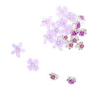 Beaupretty 20 Pièces Mini Flower Hair Clips Vintage Style Small Floral Rhinestone Barrettes For And Braids Womens Hair Accessories