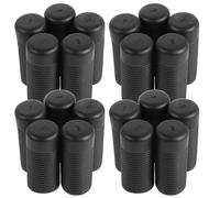 Beaupretty 20 Pièces Offrant Stabilité Renforcée et Prévention des Mouvements Latéraux en Plastique Noir pour Barre Anti-basculement Arrière de Fauteuil Roulant pour Soins à Domicile