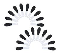 Beaupretty 20 Pièces Outils de soins aux pieds dissolvant de peau dure pour les pieds kit de soins Black