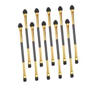 Beaupretty 20 pièces Pinceaux Ombres Paupières Double-embout Kit Brosse Maquillage Yeux Portable Doux et Dense Outils Pratiques pour Fard à Paupières Usage Quotidien et Voyage