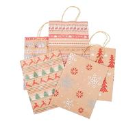 Beaupretty 20 pièces Sachet Papier Kraft pour de Pochettes Imprimées avec Poignée pour et Souvenirs