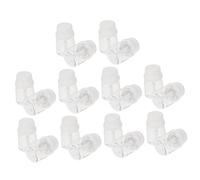 Beaupretty 20 pièces Tube Vide de Gloss à Plastique Transparent avec Couvercle Blanc Mini Flacon Cosmétique Portable pour à et Liquide de Maquillage Design Bouteille Laitière Fashion