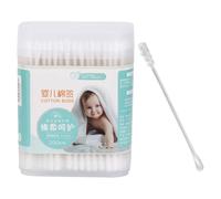 Beaupretty 200 Pièces Cotons-tiges avec Embout Spirale et Cuillère Double Extrémité pour Ferme et Papier, Nettoyage Précis pour Oreilles et Visage des -nés