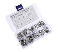 Beaupretty 200 pièces Kit Rondelles Acier Inoxydable Assortiment Rondelles Plates Blocage pour Serrage et Gonds de Porte Résistantes à Usure Corrosion Accessoires de Maintenance