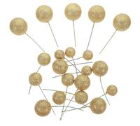 Beaupretty 20pcs Boules de Gâteau Créatives en Écume et Fer Paillettes, Décorations Multi-usages pour Gâteaux D'anniversaire et Fêtes