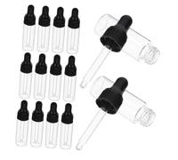 Beaupretty 20pièces Bouteilles Mini Transparentes Avec Pipette Pour Huiles Essentielles Récipients De Voyage Étanches Pour Stockage Pratique De Liquides