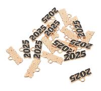 Beaupretty 20pièces Pendentifs Décoratifs Métal Année Style Antique Breloques Pour Bijoux Créations Accessoires Loisirs Créatifs Porte-clés Colliers Bracelets