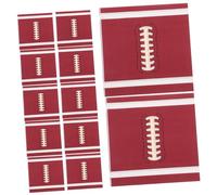Beaupretty 20pièces Serviettes Papier Décoratives Imprimées Football Fournitures De Table Pour Anniversaire Cocktail Déjeuner Dîner