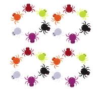 Beaupretty 24 Pièces Décorations Halloween Feutre Accessoires Diy Araignée Multicolores Brodés pour Costumes Décoration Intérieure et Extérieure pour Fête Festive