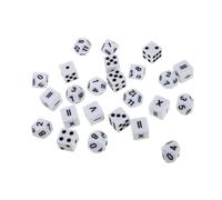 Beaupretty 24 pièces Dés Mathématiques pour Jeu Éducatif Garçon Fille Accessoires Ludiques avec et Chiffres Outil Dapprentissage et pour École et Fête
