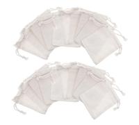 Beaupretty 24 Pièces Lot de Coton Pochettes à Cordon Mini Réutilisables pour Mariage Rangement Bijoux Fête et Organisation Élégante