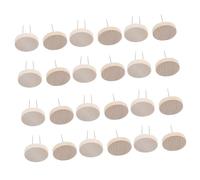 Beaupretty 24 pièces Support de Poupée Crochet Double Aiguille Acier avec Base Bois Socle Stable pour Poupées Au Crochet Animaux Feutrés et Figurines Action