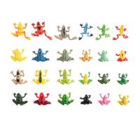 Beaupretty 24pièces Lot de Mini Statues de Grenouilles Jouets pour Garçon Fille Figurines de Décoration pour Micro-Paysage
