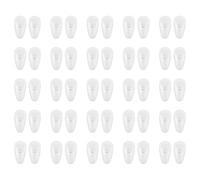 Beaupretty 25 Paires de Plaquettes Nasales pour Lunettes Antidérapantes en Silicone à Chambre à Air, Coussinets Confortables et Doux pour Montures, Adaptées de Soleil