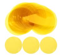 Beaupretty 25 Pièces Autocollant Diffuseur LED Jaune Pet pour Plafonnier | Film Adhésif Souple, Correction Couleur et Halo Doux, pour Lecture, Portes Vitrées, sans Perçage